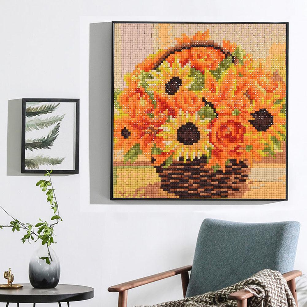 FY 5D DIY Full Drill Square Diamond Painting Flowers Cross Stitch Embroidery