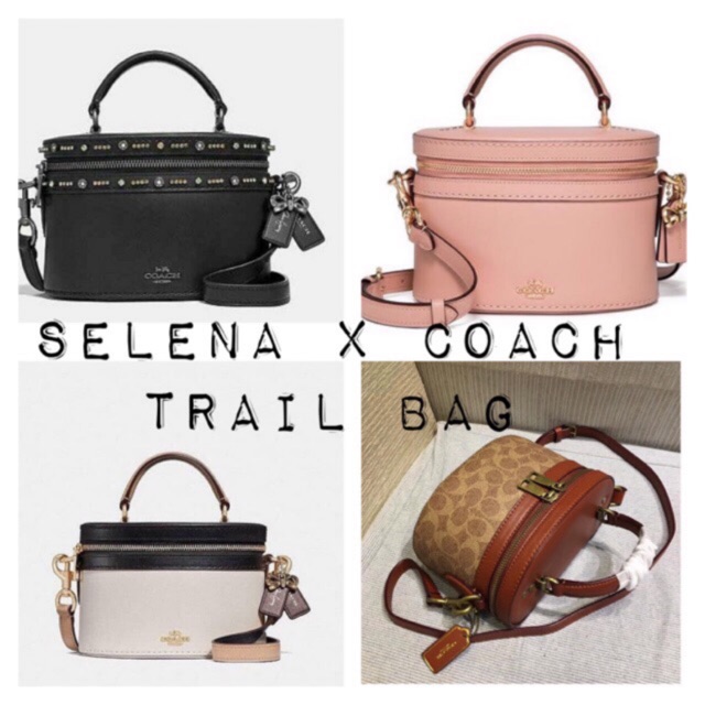 coach selena gomez trail bag