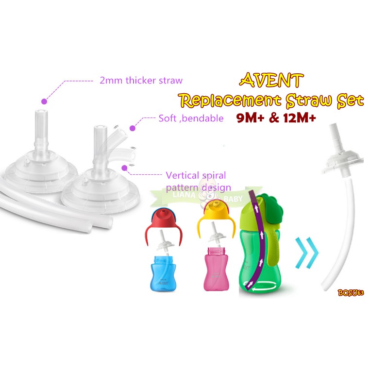 philips avent replacement straw set