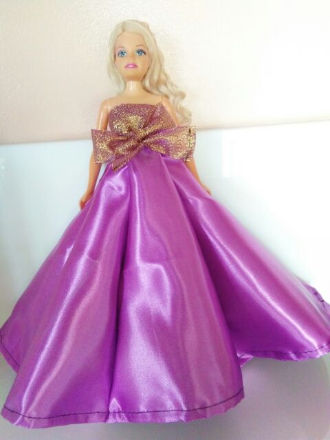 purple barbie dress