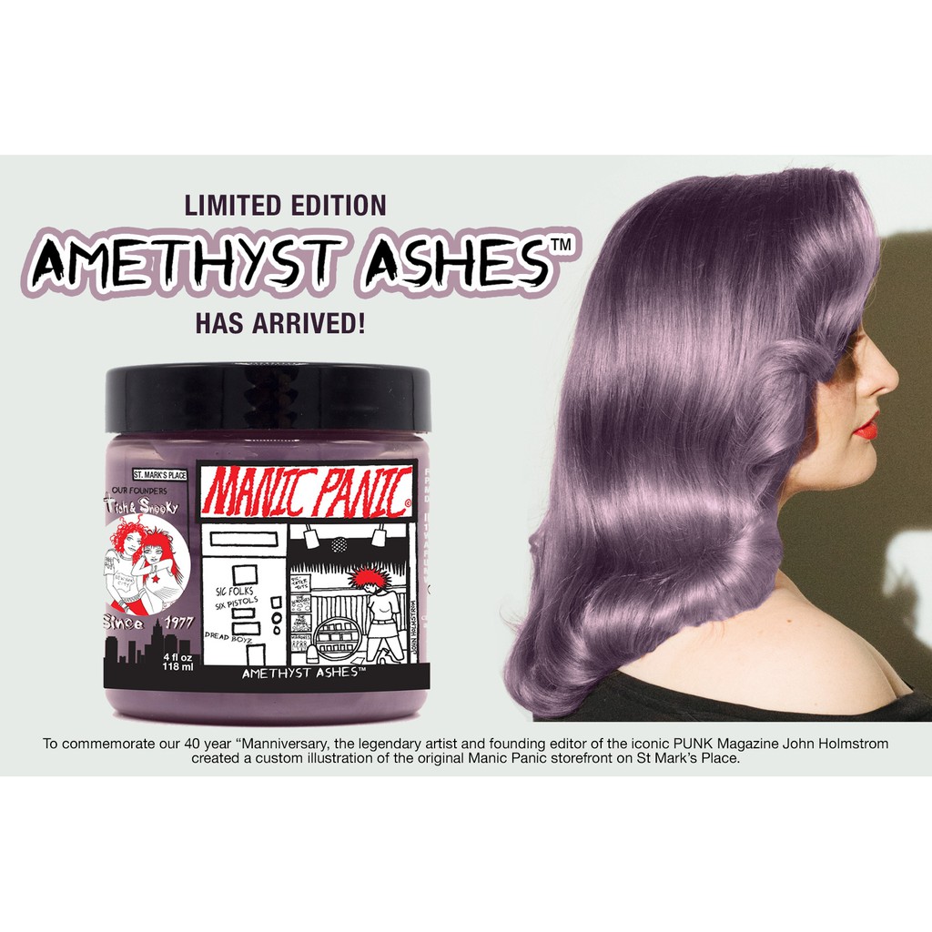 Limited Edition Amethyst Ashes Manic Panic Hair Dye Shopee