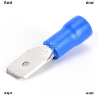 【Angel】100x Female&Male Spade Insulated Connectors Crimp Electrical Wire Terminal Blue #6