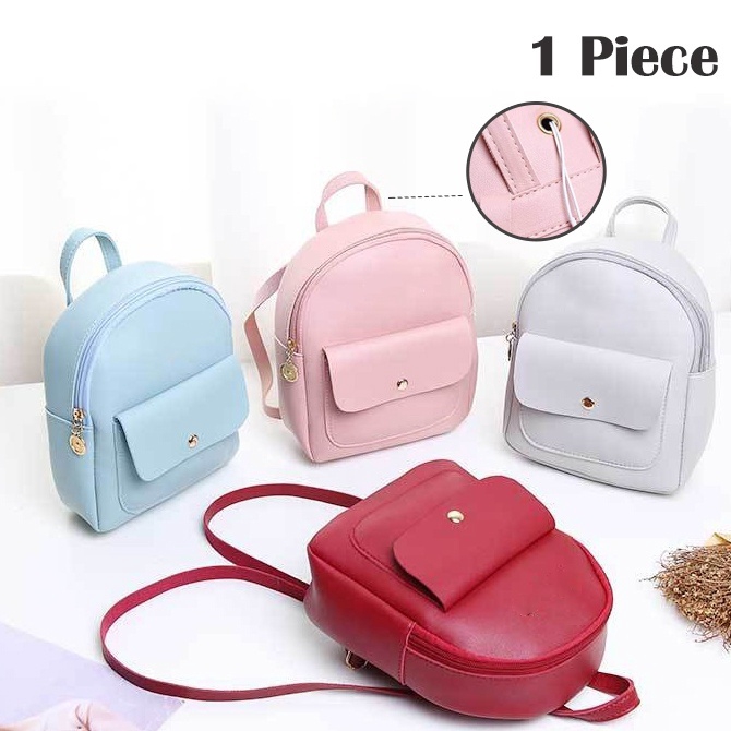 Women Mini Backpack PU Leather Shoulder Bag for Teenage Girls Kids
