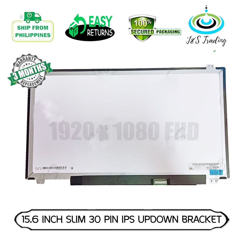 15.6 Inch Slim Type Fhd 30 Pin Lcd Led Screen Replacement 1920 1080 for