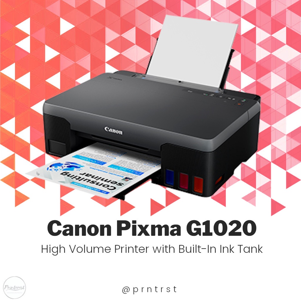 Canon Pixma G10 Ink Tank Single Function Printer Shopee Philippines