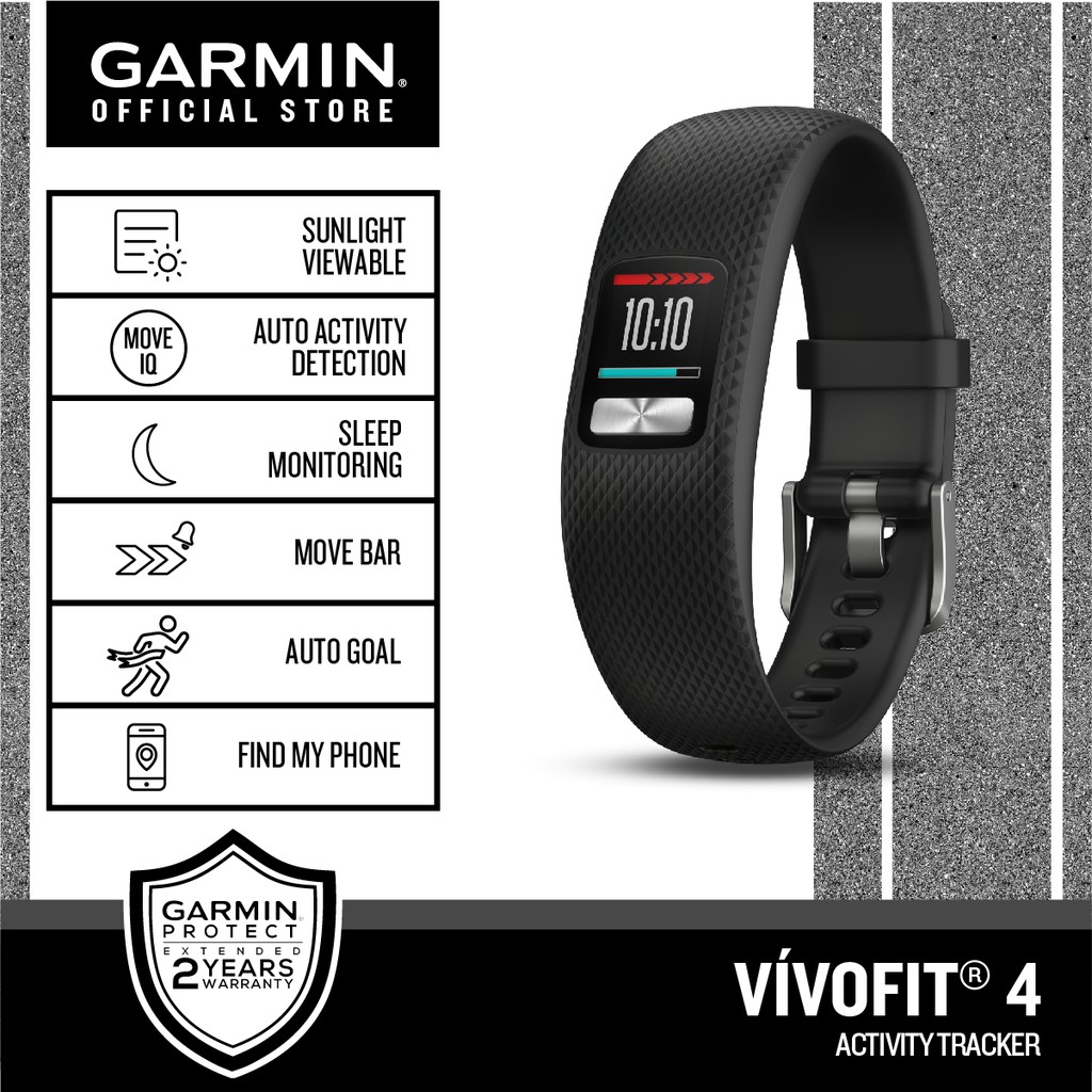 Garmin vívofit 4 Black Activity Tracker Large Shopee Philippines