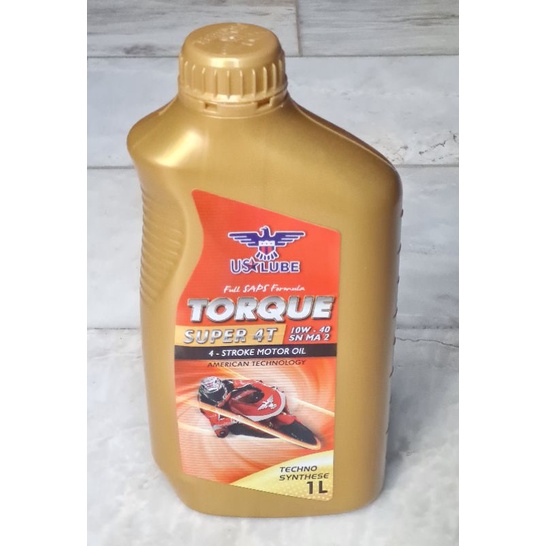 US LUBE TORQUE Super 4T I0W40 Full SAPS Formula 4Stroke Motor Oil