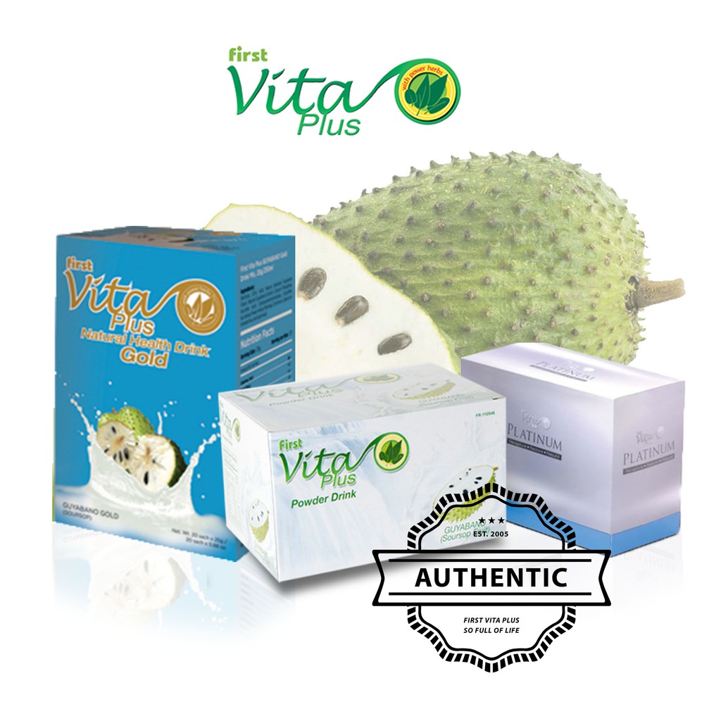 Natural Health Drink Authentic First Vita Plus Guyabano Shopee Philippines
