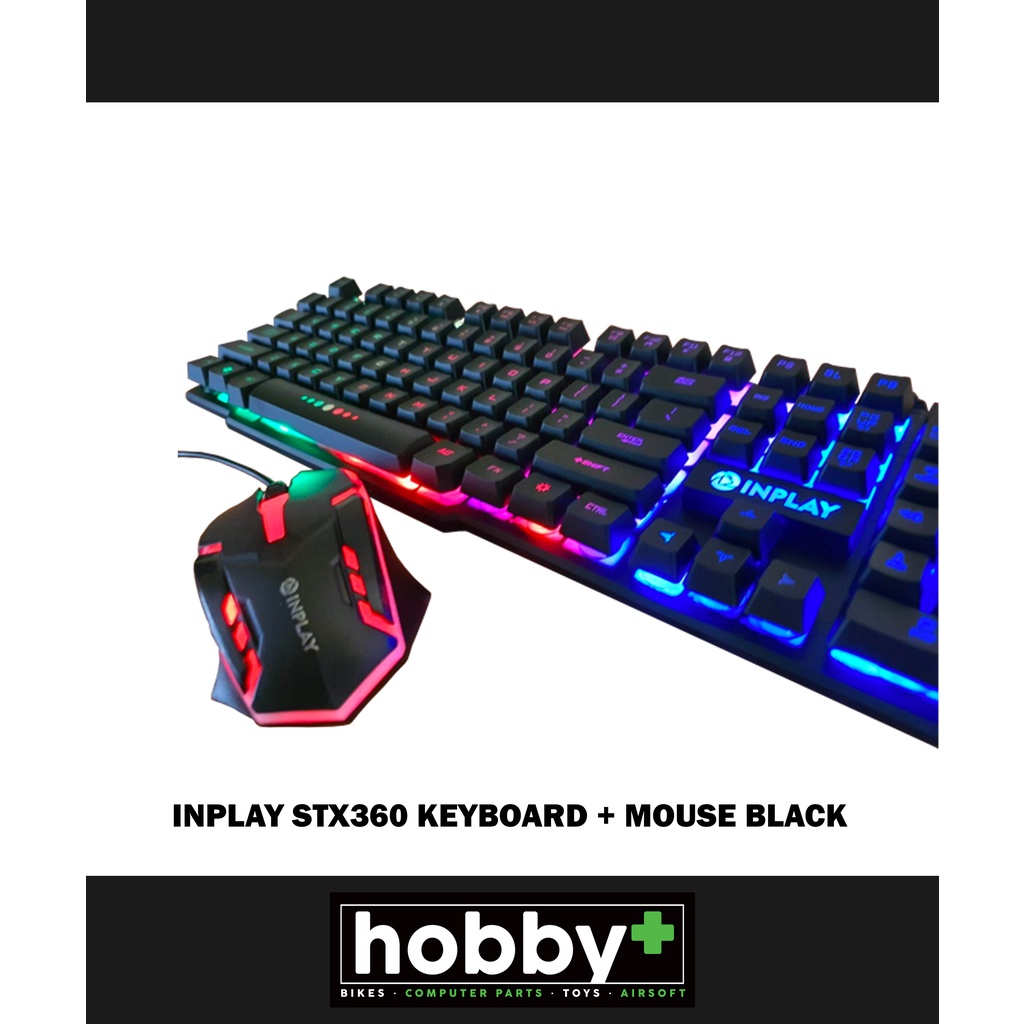 INPLAY STX360 KEYBOARD + MOUSE (BLACK) | Shopee Philippines