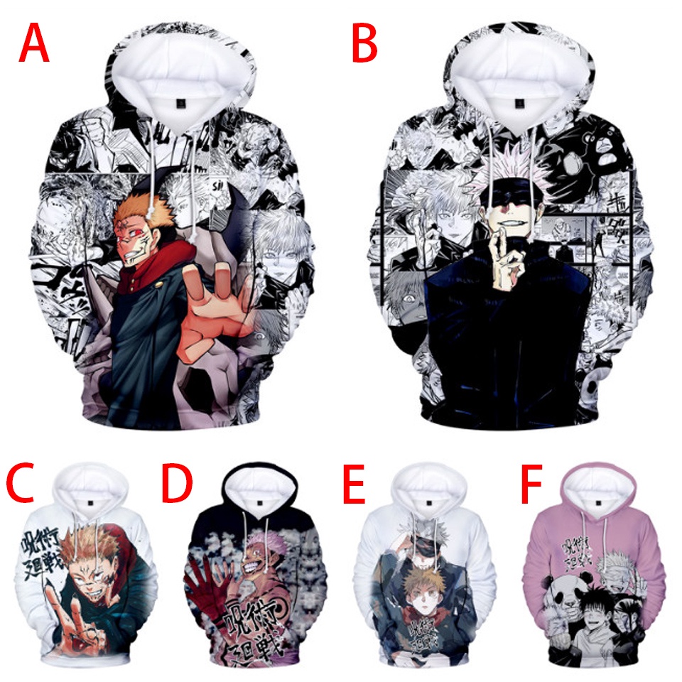 Jujutsu Kaisen Gojo Satoru 3d Print Anime Hoodies Men Women Fashion