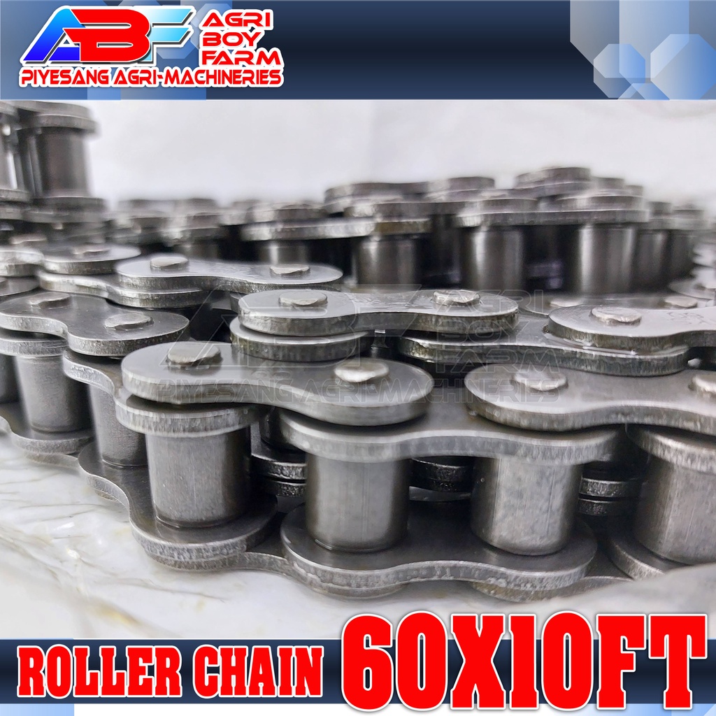 TKS ROLLER CHAIN 60 X 10 FT TRANMISSION KULIGLIG, HANDTRACTOR Shopee