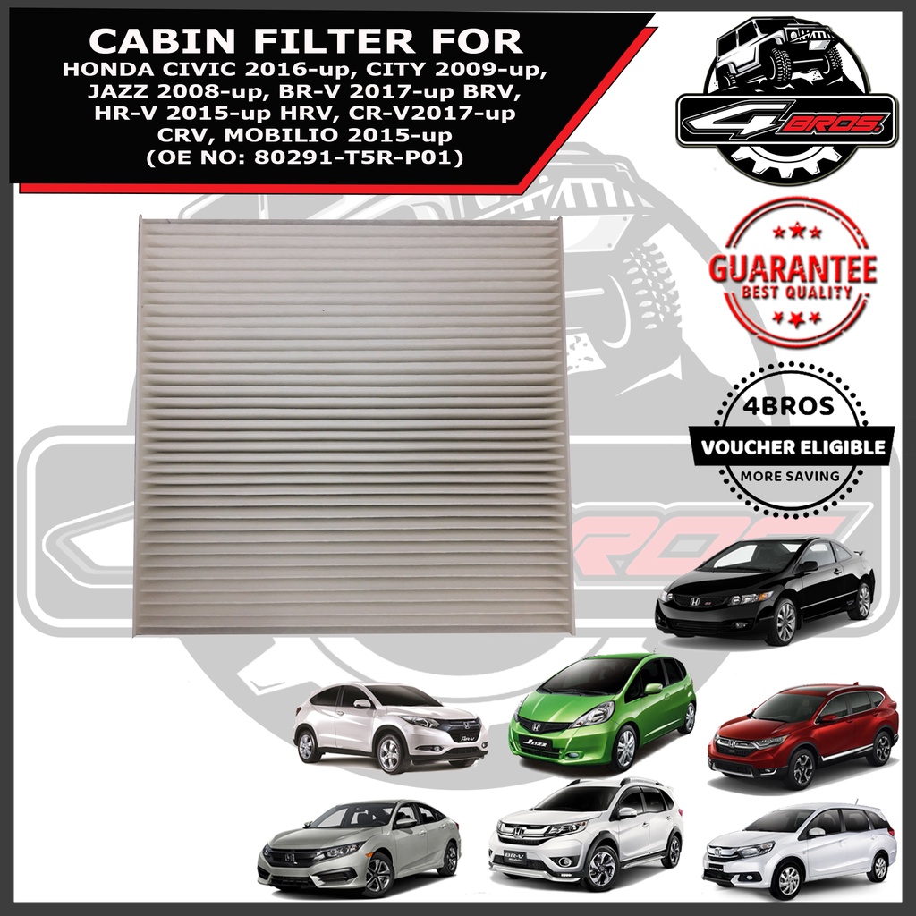 CABIN FILTER For HONDA Civic 2016-up, City 2009-up, Jazz 2008-up 