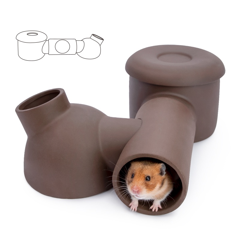 Niteangel Hamster Ceramic Tunnel Hideout Shopee Philippines