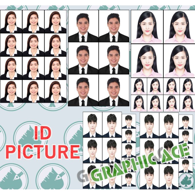 Id Photo Id Picture 1x1 2x2 Passport Size Shopee Philippines 8171