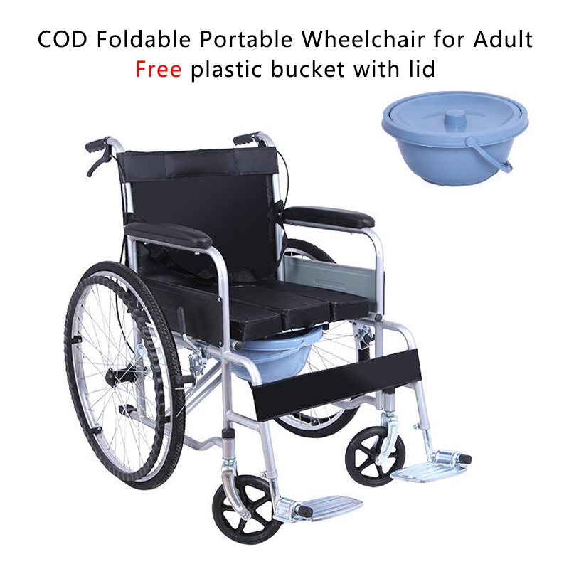 Wheelchair for Adult Free Plastic Bucket Wheelchair With Toilet Cod