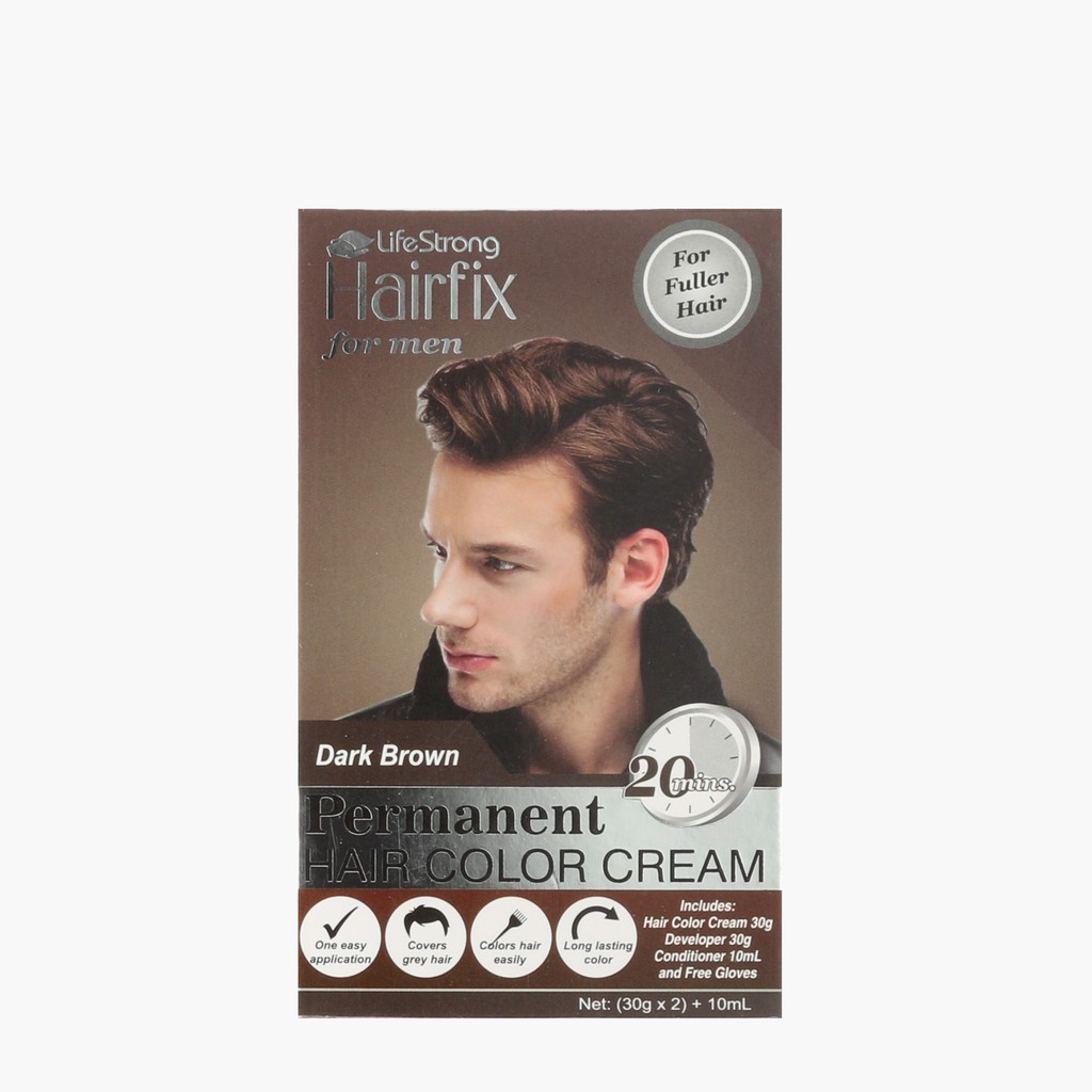 Hairfix Dark Brown Permanent Hair Color Cream For Men