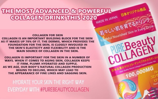 Pure Beauty Collagen Powder Drink 100 Grams Shopee Philippines