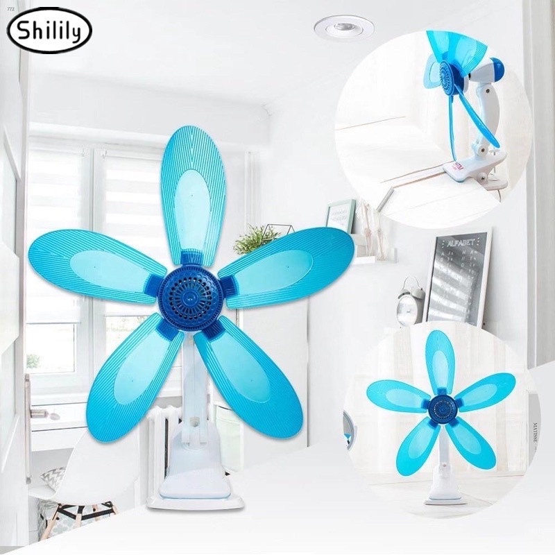 Shilily able Clip Fan 5 Blades Mini Home Electricfan portable desk