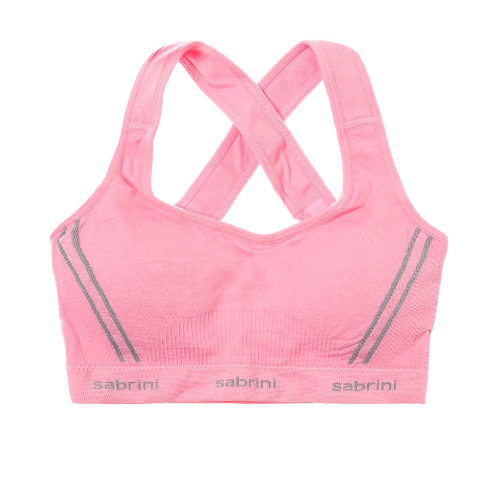 pink sports bra