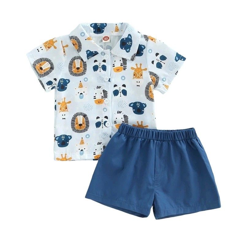 Safari Animal Print Baby Boy Birthday Photoshoot Outfit (Samuel ...