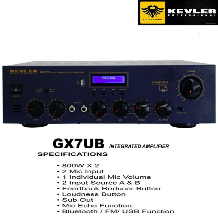 Kevler GX7UB Professional Amplifier 800W Shopee Philippines
