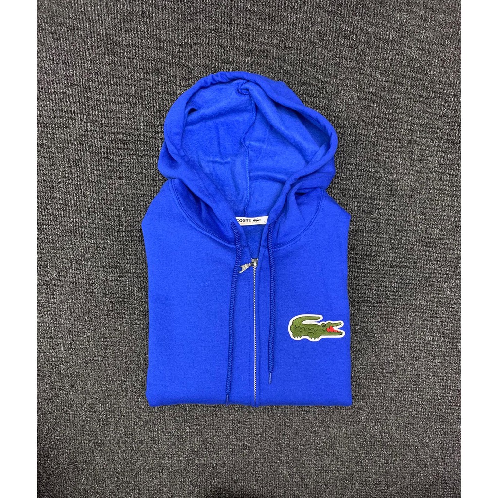 lacoste large logo hoodie