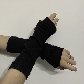 Women's Fashion Knitted Arm Fingerless Long Mitten Wrist Elastic Warm Gloves