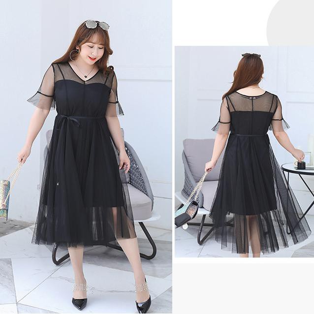 long black dress plus size