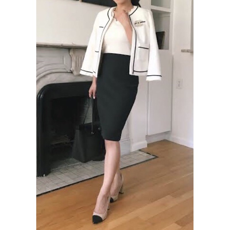 thick material pencil skirt