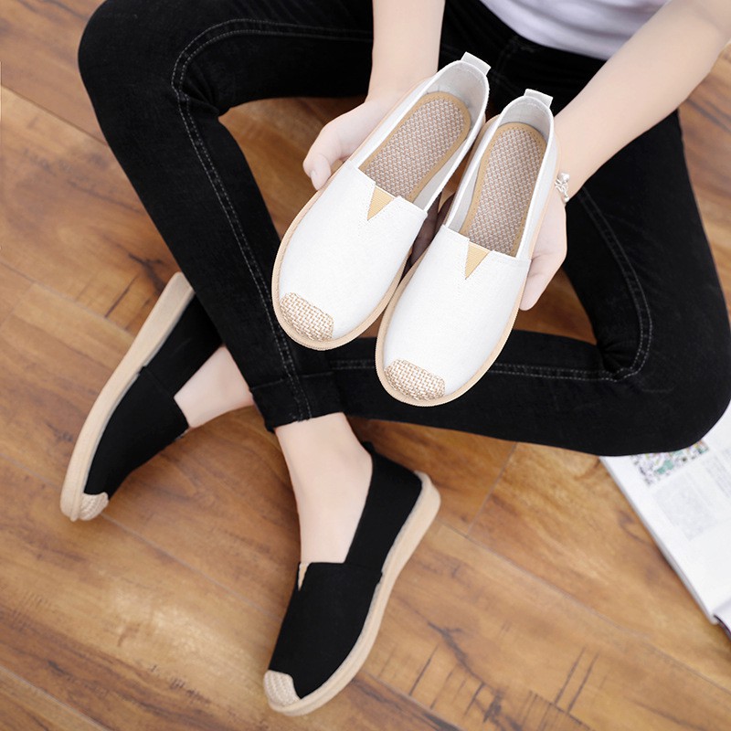 Slip on Korean style espadrilles shoes 