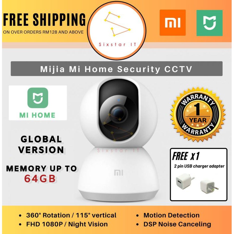 xiaomi mijia 1080p smart ip camera home assistant