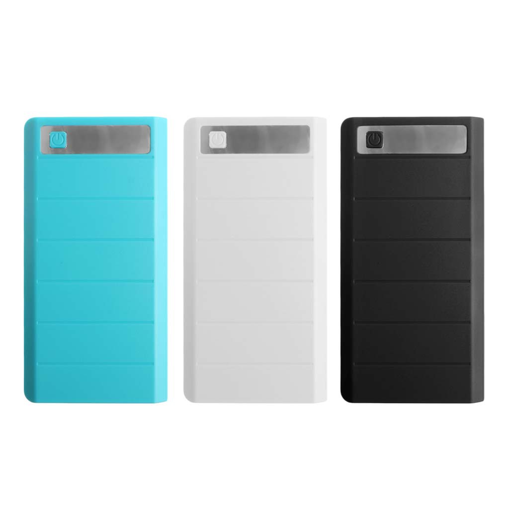 Type C Input 2 USB Battery DIY Holder LED Display Power Bank Case