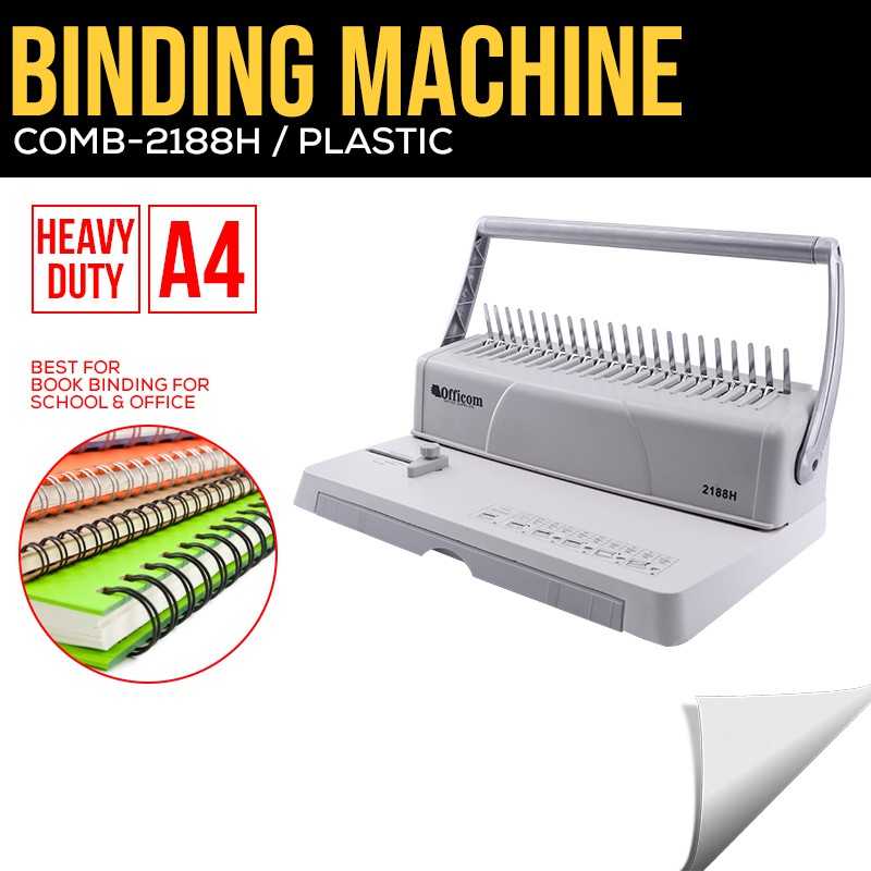 Plastic Comb Binding Machine A4 size High Quality Plastic Ring