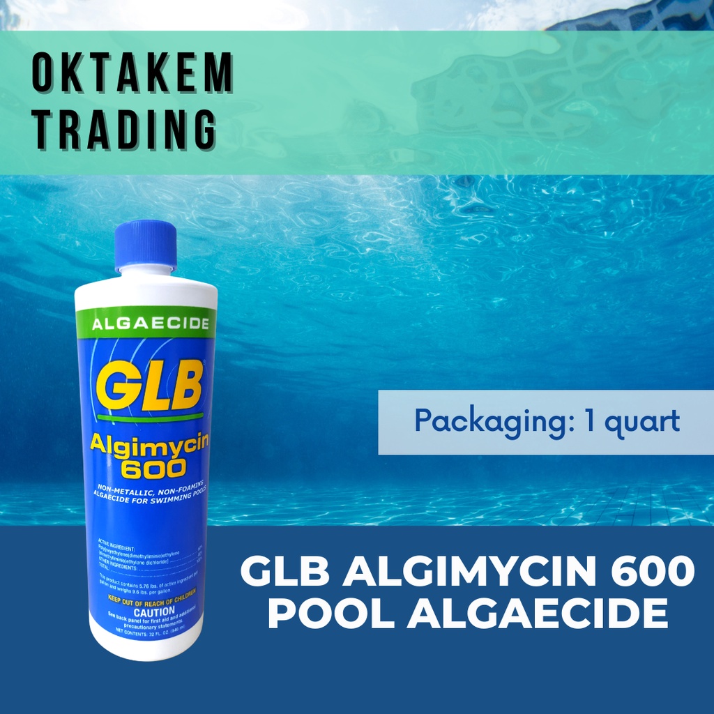 GLB Algimycin 600 Pool Algaecide USA Non Foaming Non Metallic Anti