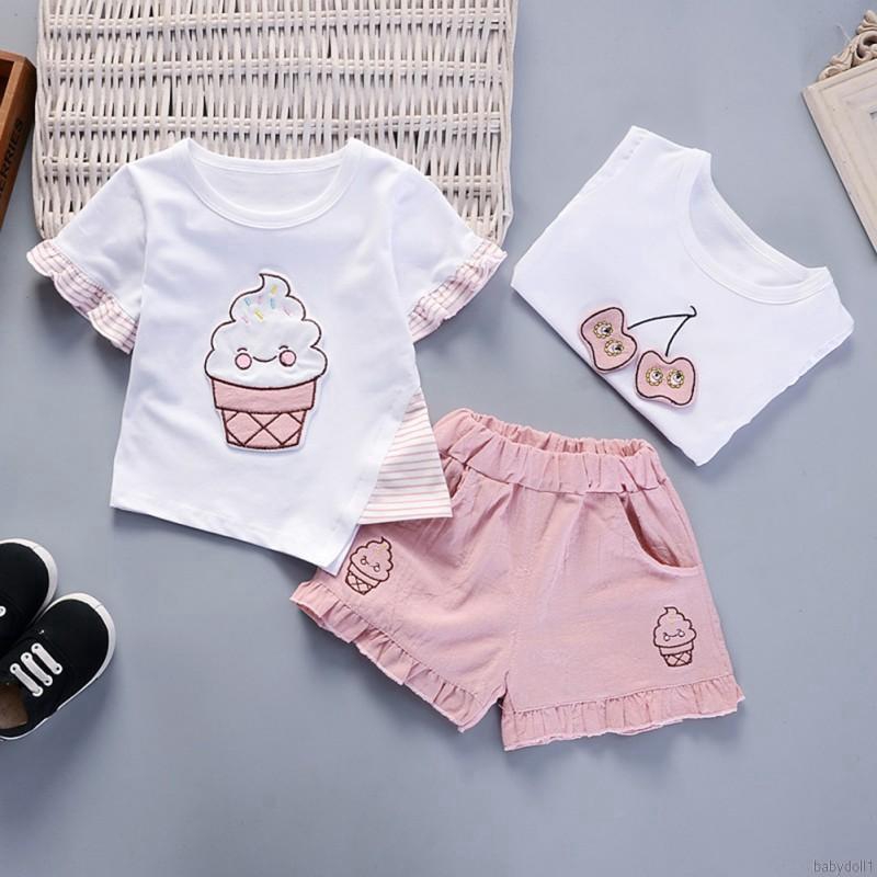 cute t shirt and shorts outfit