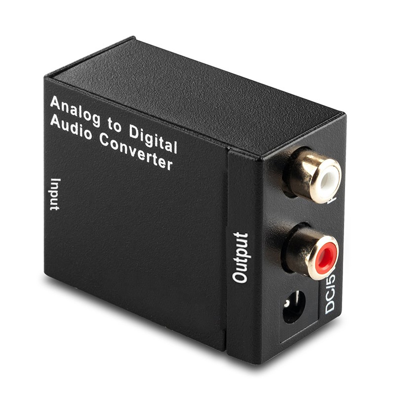 Optical Coax Toslink Analog To Digital Converter Rca L R Stereo Audio