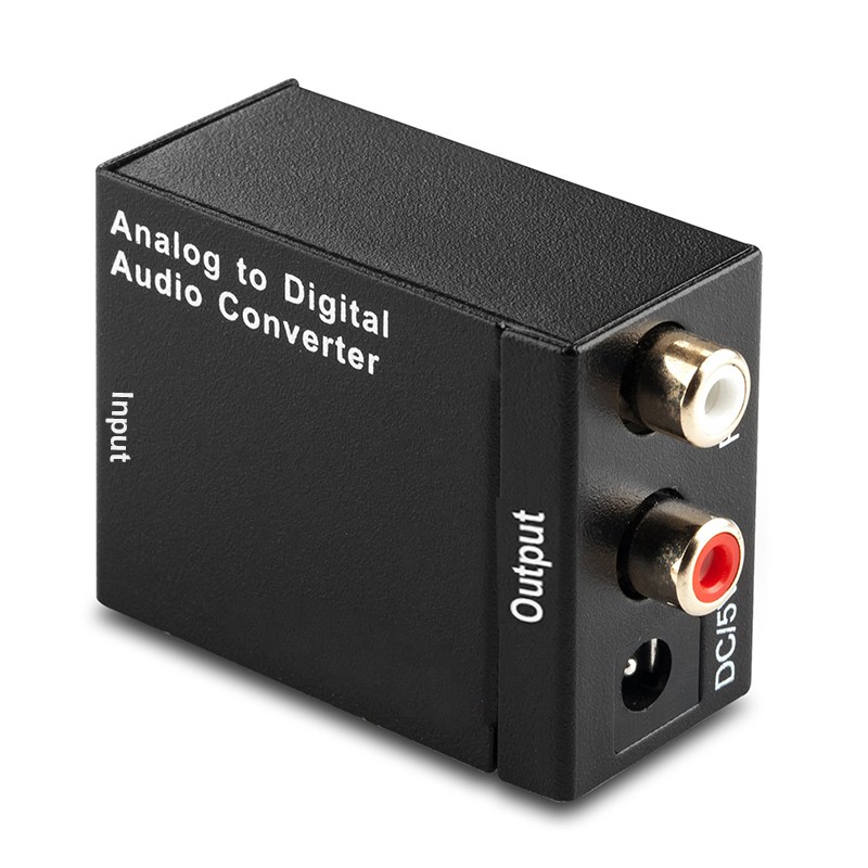 Optical Coax Toslink Analog to Digital Converter RCA L/R Stereo Audio