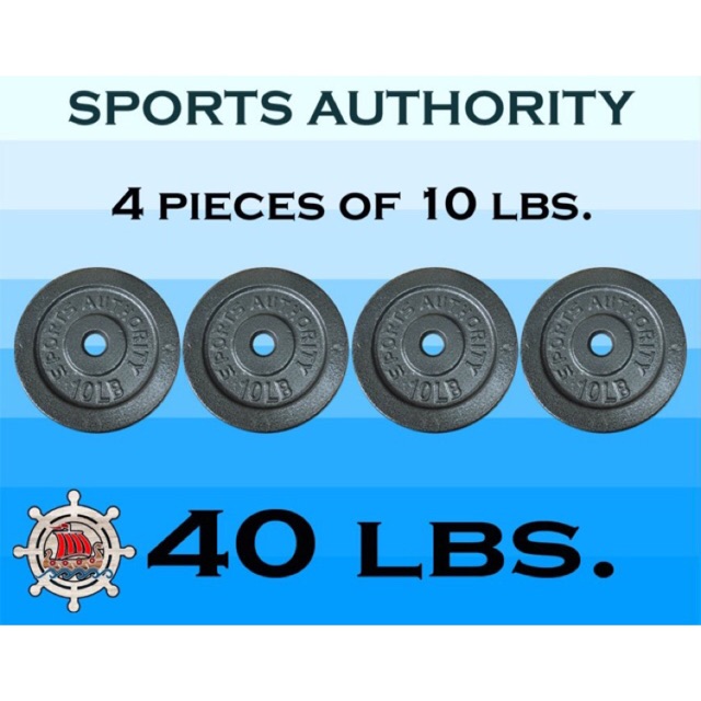 40 lbs weight plates SPORTS AUTHORITY Shopee Philippines