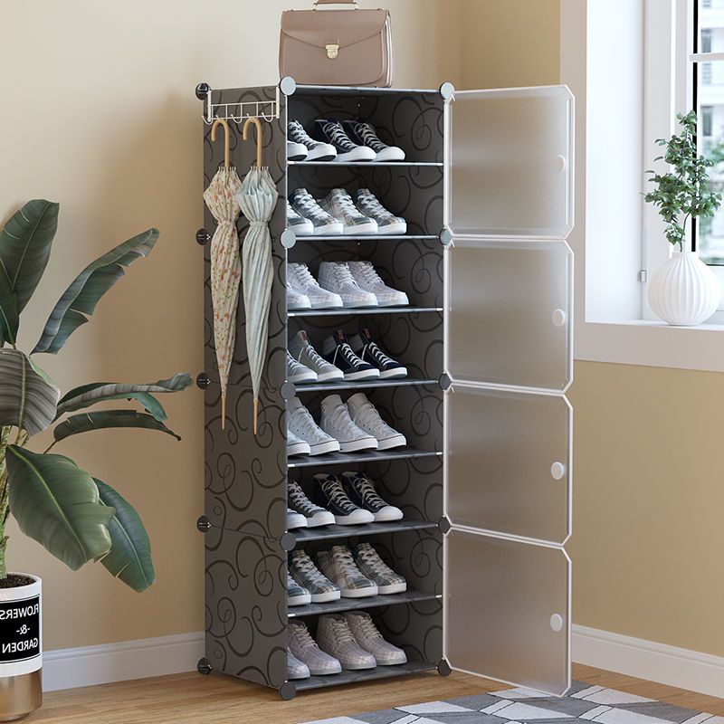 COD Shoe Rack Organizer Cabinet 4-8Layer Dust-Proof Drawer Type Screwless Stackable Big Size Black