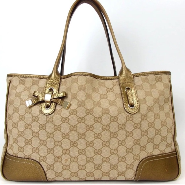 canvas leather tote