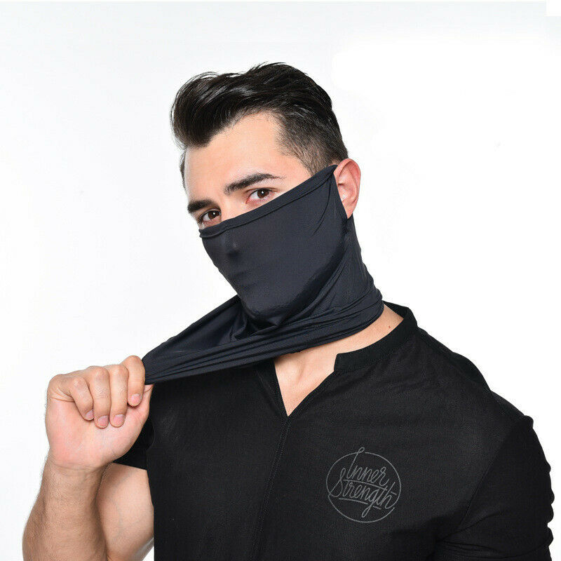 Neck Warmer Face Mask Bandana 4-Way Stretch Half Face Balaclava Neck Gaiter Face Mask with UPF 50+ Protection PureAir2.0 Multifunctional Face Covering Tube Scarf 