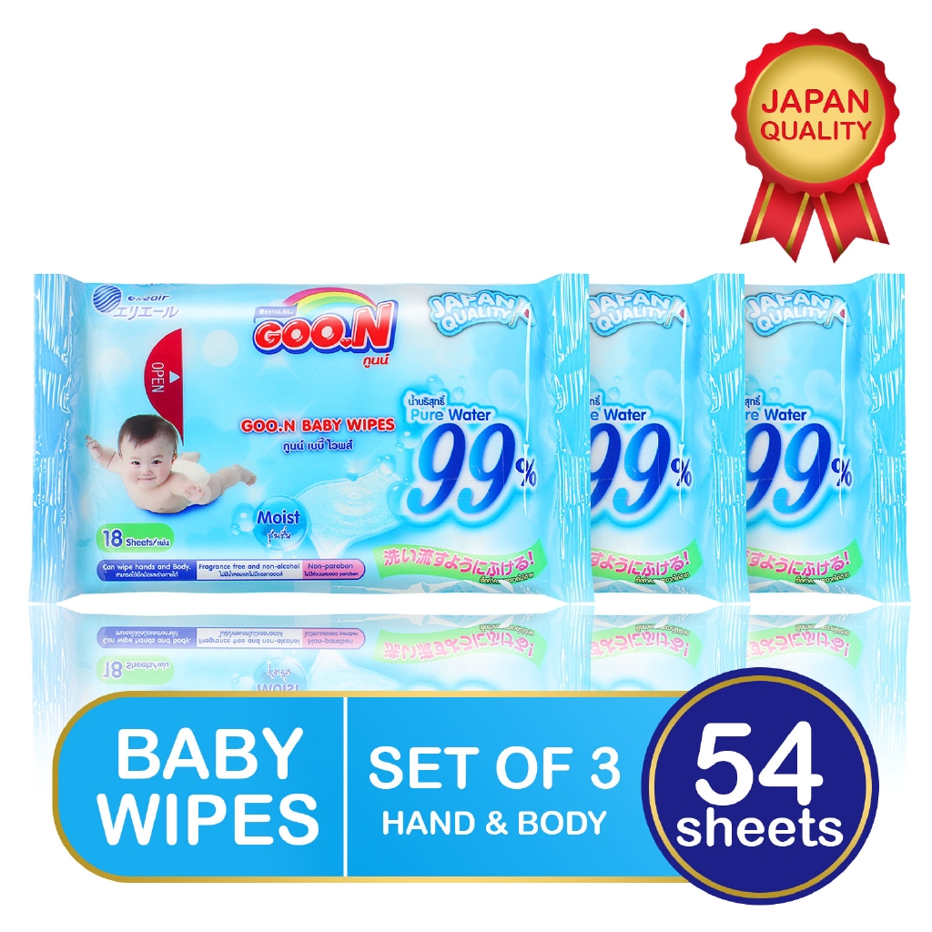 baby wipes water only