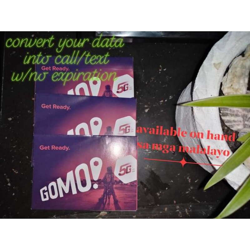 Gomo Sim 20 GB / 30GB no expiry /5GLTE simhot Shopee Philippines
