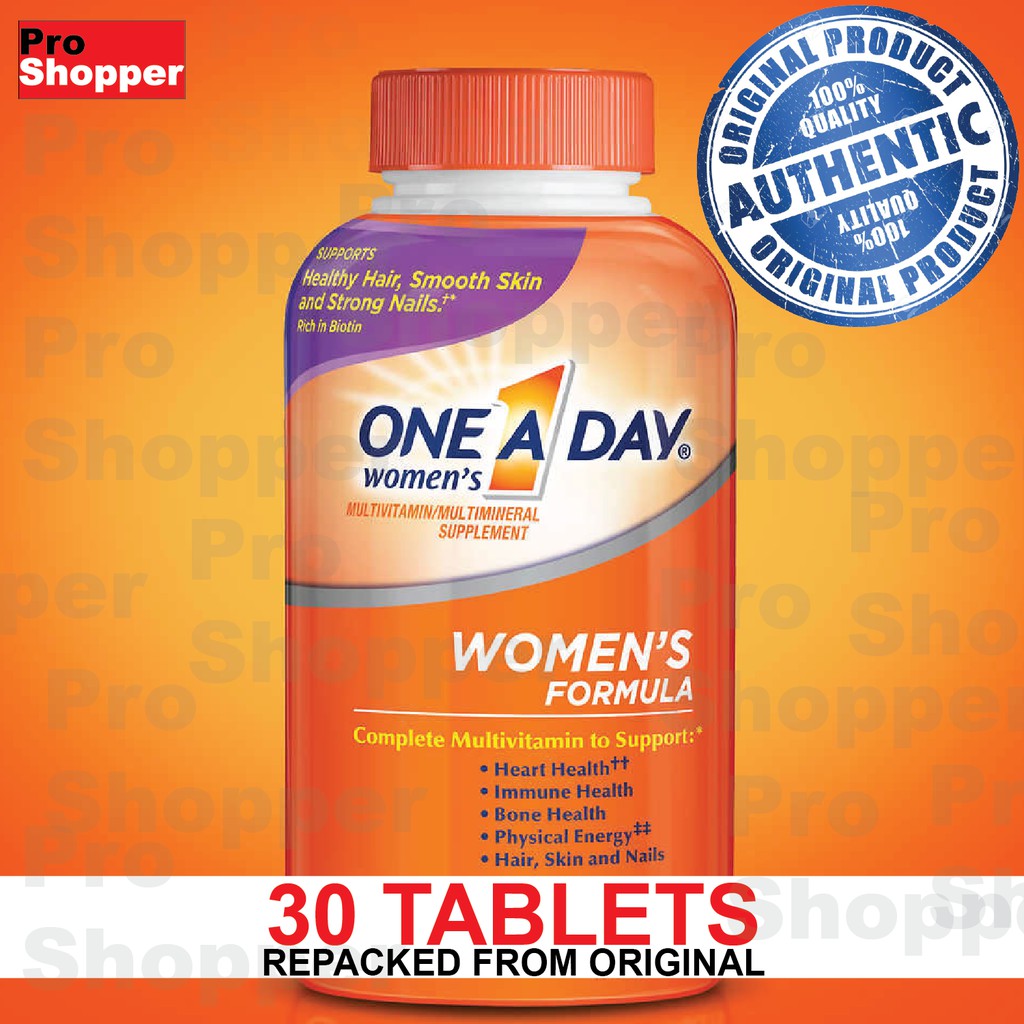 One A Day Women's Multivitamin - 30 Tablets | Shopee Philippines