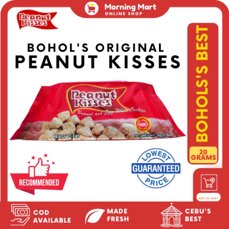 Peanut Kisses 20 grams Bohol's Best Pasalubong Ready to Eat Snacks