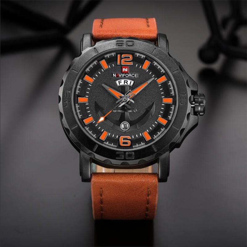NAVIFORCE Original Men s Sports Leather Business Analog NAVIFORCE Original Men s Sports Leather Business Analog