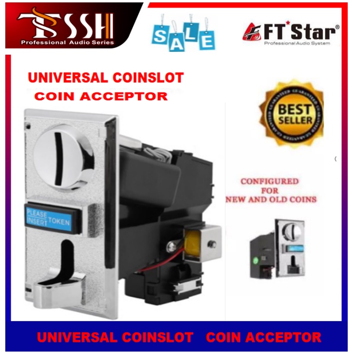 F.T Universal Latest SUKI Coin Selector Coinslot Acceptor Multi Coin ...