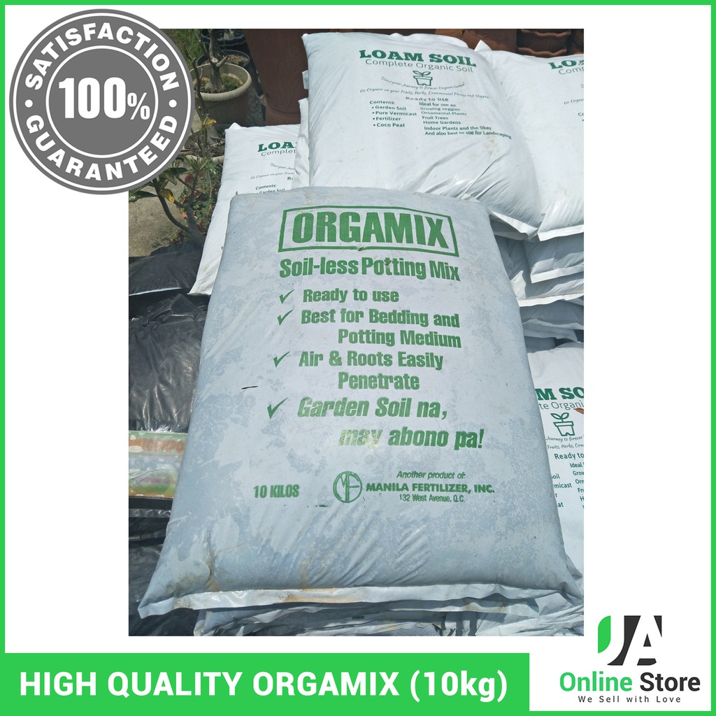 High Quality Orgamix Soil Less Potting Mix Garden Soil 10kg By J A Online Store Shopee Philippines