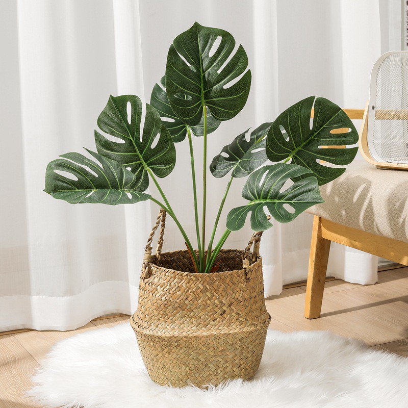 Artificial Monstera Fake Plants Artificial Big Plants Tall Plants For Home Decoration Home Plant Decor Shopee Philippines