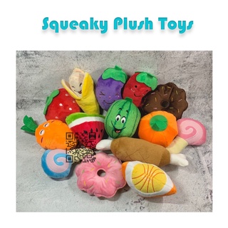 Squeaky Plush Toys For Dogs Fruit and Veggies Plush Toys